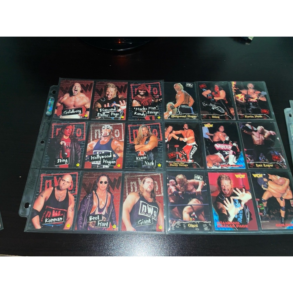 Topps Vintage 1998 Topps WCW nWo Wrestling Cards Huge Lot 70+ Goldberg Sting